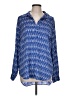 Ann Taylor Blue Long Sleeve Blouse Size L - photo 1
