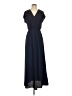 Halogen 100% Polyester Solid Blue Casual Dress Size XS - photo 1