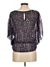 Estam 100% Polyester Purple Blue 3/4 Sleeve Blouse Size M - photo 2