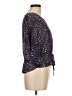 Estam 100% Polyester Purple Blue 3/4 Sleeve Blouse Size M - photo 4
