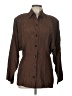 Tahari Polka Dots Brown Long Sleeve Button-Down Shirt Size 12 - photo 1
