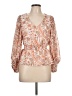 Sam and Jess 100% Polyester Orange Pink Long Sleeve Blouse Size L (estimated) - photo 1