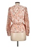 Sam and Jess 100% Polyester Orange Pink Long Sleeve Blouse Size L (estimated) - photo 2