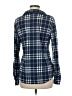 Love Potion 100% Polyester Plaid Blue Long Sleeve Blouse Size M - photo 2