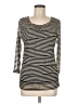 Alfani 100% Nylon Black 3/4 Sleeve Top Size M - photo 1