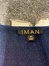 IMAN Blue 3/4 Sleeve Top Size M - photo 7