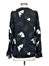 Jigsaw 100% Rayon Green Blue Long Sleeve Blouse Size UK 6 / US 2 - photo 2
