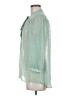 Elle Polka Dots Green 3/4 Sleeve Blouse Size M - photo 5