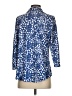 Unbranded Print Blue 3/4 Sleeve Blouse Size S - photo 2