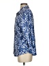 Unbranded Print Blue 3/4 Sleeve Blouse Size S - photo 5