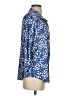 Unbranded Print Blue 3/4 Sleeve Blouse Size S - photo 4