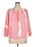 Shein Curve 100% Polyester Pink 3/4 Sleeve Blouse Size 14 Plus (1) - photo 1
