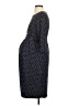 Seraphine Polka Dots Black Blue Casual Dress Size 4 - photo 5