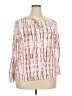 Como Vintage 100% Rayon Ivory Pink 3/4 Sleeve Blouse Size 2X - photo 1