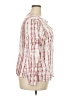 Como Vintage 100% Rayon Ivory Pink 3/4 Sleeve Blouse Size 2X - photo 4