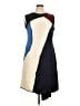 Escada Color Block Blue Casual Dress Size EU 46 / US 16 - photo 1