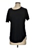 lucy Solid Black Short Sleeve T-Shirt Size S - photo 1