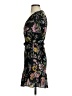 Auguste 100% Rayon Floral Black Casual Dress Size 4 - photo 5