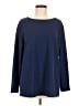 Brooke Shields Timeless Blue Long Sleeve Top Size M - photo 1