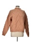 Line & Dot 100% Polyester Chevron-herringbone Tan Pullover Sweater Size L - photo 1