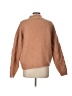 Line & Dot 100% Polyester Chevron-herringbone Tan Pullover Sweater Size L - photo 2