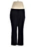 Sejour Solid Black Blue Active Pants Size 16 - photo 1