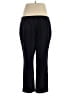 Sejour Solid Black Blue Active Pants Size 16 - photo 2