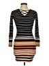 No Boundaries Stripes Brown Casual Dress Size M - photo 1