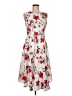 Unbranded Floral Ivory Cocktail Dress Size 28 waist (estimated) - photo 1