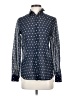 J.Crew Polka Dots Blue Long Sleeve Blouse Size 2 - photo 1