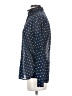 J.Crew Polka Dots Blue Long Sleeve Blouse Size 2 - photo 5