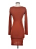 Leith Solid Brown Casual Dress Size XS - photo 2