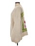 Coastal Bloom Tan Ivory Cardigan Size S - photo 5