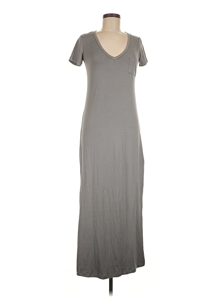 Pre-owned Velvet Torch Casual Dress In Gray