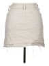 Just Black Solid Ivory Denim Skirt Size XL - photo 2