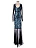 Unbranded Blue Cocktail Dress Size XXS (estimated) - photo 1
