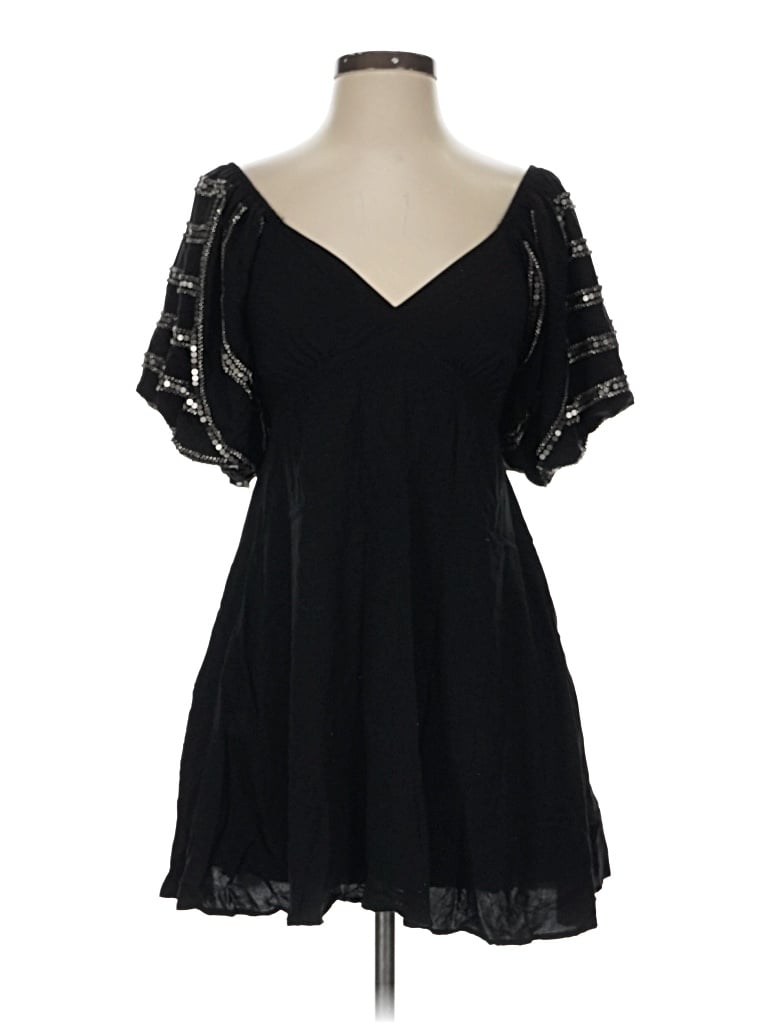 Pre-owned Saltwater Luxe Casual Dress In Black