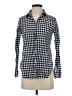 J.Crew Checkered-gingham Blue Long Sleeve Button-Down Shirt Size 2 - photo 1