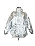 Dept. Anonym 100% Polyester Metallic Silver Raincoat Size M - photo 1
