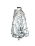 Dept. Anonym 100% Polyester Metallic Silver Raincoat Size M - photo 5