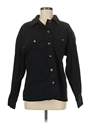 Lafayette 148 New York 3/4 Sleeve Button-Down Shirt (view 1)