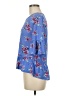 No Comment Blue 3/4 Sleeve Blouse Size M - photo 5