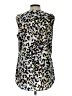 CAbi 100% Polyester Silver Sleeveless Blouse Size L - photo 2