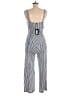 Paige Stripes Blue Jumpsuit Size M - photo 2