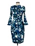 Calvin Klein Print Blue Cocktail Dress Size 4 - photo 2