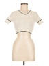 Forever 21 Ivory Short Sleeve Top Size M - photo 1