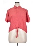 Nine West Red Short Sleeve Blouse Size XL - photo 1