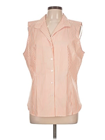 Jones New York Signature Sleeveless Button-Down Shirt (view 1)