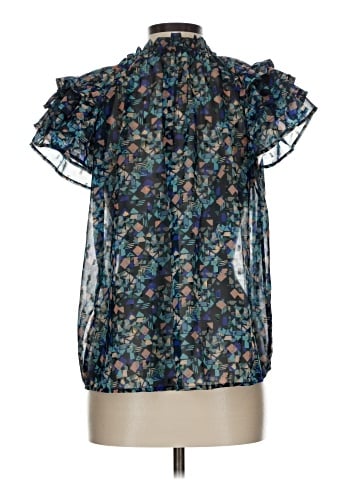 Meet Me in Santorini Short Sleeve Blouse (view 2)