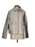 Banana Republic 100% Polyester Solid Gray Coat Size L - photo 1